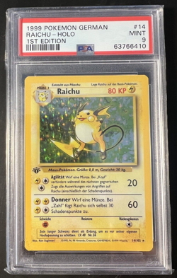 ??1999 Pokemon GERMAN Raichu Holo 1st Edition Graded PSA MINT 9 ?? Last one?? - Image 2