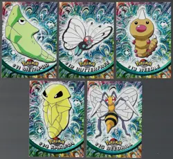POKEMON Topps TV Animation Set #11-15 Set of 5 Different Cards NM/M - Image 1
