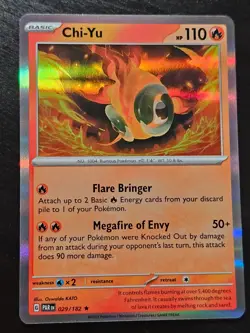 029/182 Chi-Yu : Rare Holo Card : SV04 Paradox Rift : Pokemon TCG - Image 1