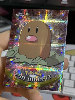 TEKNO Diglett #50 Topps Chrome 2000 Series 1 T.V Holo Pokemon Card TCG - Image 4