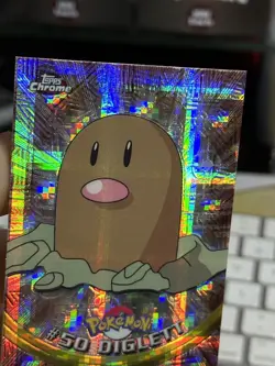 TEKNO Diglett #50 Topps Chrome 2000 Series 1 T.V Holo Pokemon Card TCG - Image 5