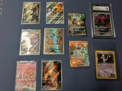 Pokemon Card Lot Of 10 Special Illustration Rare, Mew, Charizard, Mewtwo 1st - Image 1