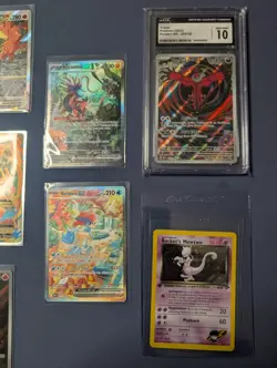 Pokemon Card Lot Of 10 Special Illustration Rare, Mew, Charizard, Mewtwo 1st - Image 3