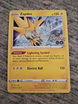 Zapdos - Pokemon World Championships 2024 - Jesse Parker Card Non-holo - Image 1