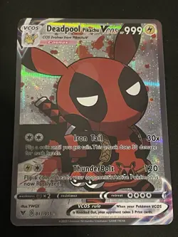 Pikachu Deadpool & Pikachu Wolverine Custom NON-TCG Holo Cards - Image 2