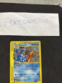 Pokemon Card Azumarill H4/H32 Aquapolis-eng-holo-Swirl-Exc! - Image 2