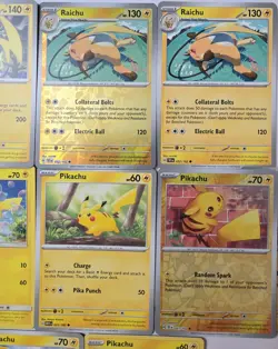 Pikachu & Raichu Pokemon Card LOT OF 13 - Image 3