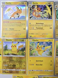 Pikachu & Raichu Pokemon Card LOT OF 13 - Image 4
