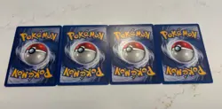 1999 Pokemon Base PIKACHU Yellow Cheeks 58/102 Card - LOT OF 4 READ DESCRIPTION - Image 2