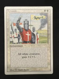 English - MTG Cruisade - Heavy Play - Revised Edition - Banned Card - Image 1