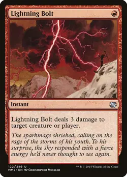 MTG LIGHTNING BOLT PLAYED - FULMINE - MM2 - MAGIC - Image 1