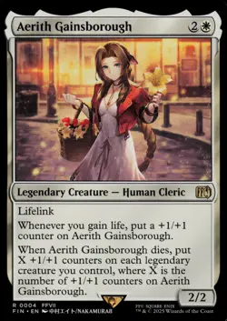 Aerith Gainsborough FIN Final Fantasy MTG 4 M/NM 1x - Image 1