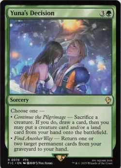 Yuna's Decision R Commander: FINAL FANTASY 74 NM MTG - Image 1