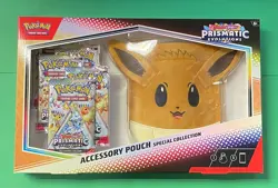 POKEMON TCG PRISMATIC EVOLUTIONS ACCESSORY POUCH SPECIAL COLLECTION EEVEE SEALED - Image 1