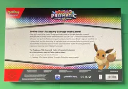 POKEMON TCG PRISMATIC EVOLUTIONS ACCESSORY POUCH SPECIAL COLLECTION EEVEE SEALED - Image 2