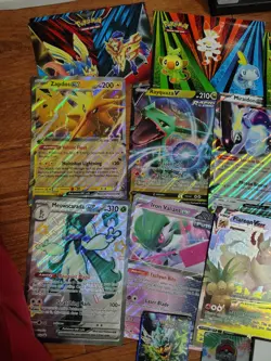 Pokemon Lot Cards Stickers Etc - Image 3