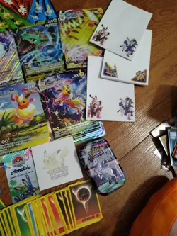Pokemon Lot Cards Stickers Etc - Image 4
