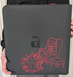 Vault X - 12 Pocket eXo-Tec Zip Binder Folder - Black Pokemon Team Rocket - Image 2