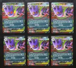 Mega Gengar ex 056/094 LOT OF 6 Pokemon Phantasmal Flames - Image 1