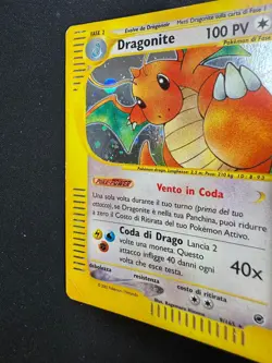 Pokemon Dragonite 9/165 Expedition Rara Holo Unlimited Wizards ITA Carte Vintage - Image 4
