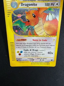 Pokemon Dragonite 9/165 Expedition Rara Holo Unlimited Wizards ITA Carte Vintage - Image 5