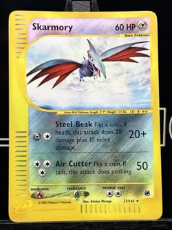 Pokemon TCG Skarmory Expedition 27/165 Reverse Holo Rare - Image 3