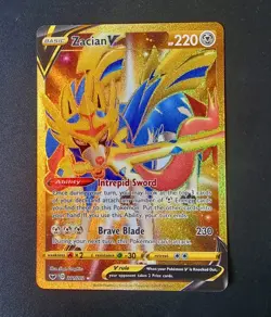 Pokemon - Zacian V - 211/202 SR - SWSH01: Sword & Shield Base Set - Near Mint - Image 1