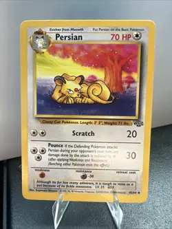 2000 Pokemon Game Base Set 2 #056/130 Persian NM-Mint+ - Image 1
