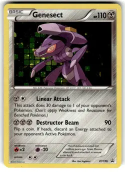 Pokemon TCG : XY PROMO MYTHICAL COLLECTION GENESECT XY196 HOLO VLP - Image 1