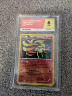 Pokemon TCG ACE 6 Graded Ninetales 19/124 Dragons Exalted. Rare & Unique POP 1 - Image 1