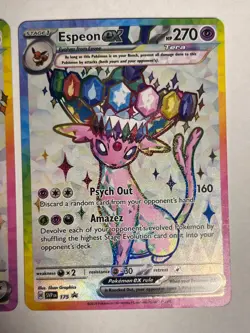 Pokemon TCG Umbreon Ex Espeon Ex Svp 175 176 Promo Pair Prismatic Evolution NM - Image 3