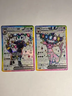 Pokemon TCG Umbreon Ex Espeon Ex Svp 175 176 Promo Pair Prismatic Evolution NM - Image 4