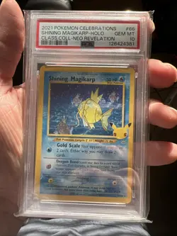 2021 POKEMON CELEBRATIONS CLASSIC COLLECTION #66 SHINING MAGIKARP-HOLO PSA 10 - Image 1