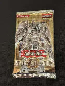 Yu-Gi-Oh! The Lost Millennium Booster Pack 1st Edition Sealed HOBBY 103076 TLM - Image 1