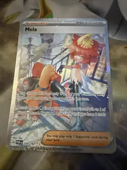Pokemon TCG Mela 254/182 Sv04: Paradox Rift Special Illustration Rare Card - Image 1