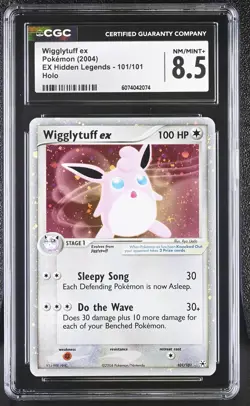 CGC 8.5 Wigglytuff ex 2004 EX Hidden Legends 101/101 Holo Pokemon Card - Image 1