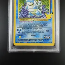 PSA 9 Blastoise 2/102 Pokemon Celebrations Classic Collection Holo Graded Card - Image 3