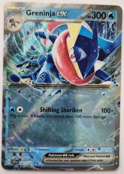 Pokemon TCG Trading Card Greninja EX Art Holo 041/142 Nintendo 2024 - Image 1