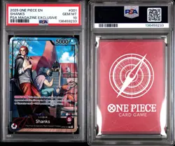PSA Magazine One Piece Promo Card Shanks OP09-001 PSA 10 - Image 1
