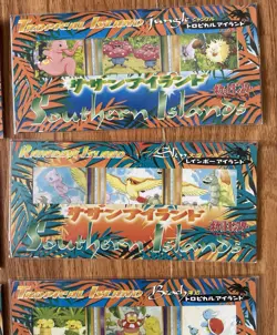 Vintage Pokemon Japanese Southern Islands Complete Set of 18 Cards 6 Sets Sealed - Image 4