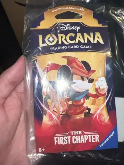 Disney Lorcana "First Chapter" 12-Card Sealed Sleeved Booster (Mickey Mouse) X1 - Image 1