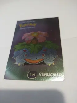 2000 - Pokemon Card Danone Stadium Shiny Tips Silver Foil Card Venusaur RARE - Image 1
