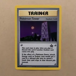 2002 WOTC Black Star Promo Pokemon League Card Pokemon Tower 42 - NM/MINT! - Image 1