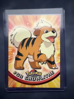 Pokemon Card Topps Chrome Growlithe #58 NM - Image 1