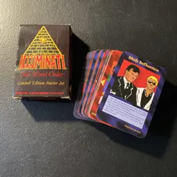 Illuminati New World Order Deck Card Game USED 55 Cards L - Image 1