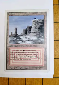 MTG - Plateau - Revised - Dual Land R/W - LP - Magic The Gathering cs02 - Image 1