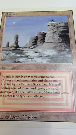 MTG - Plateau - Revised - Dual Land R/W - LP - Magic The Gathering cs02 - Image 3