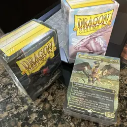 Magic the Gathering Bloomburrow Commander Deck + 2 Packs Matte Dragon Sheild - Image 1