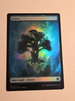 Forest FOIL X1 THB MTG Theros Beyond Death Full Art Borderless - Image 1