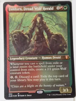 Faldorn, Dread Wolf Herald - THICK STOCK - Commander: - Magic the Gathering MTG - Image 1